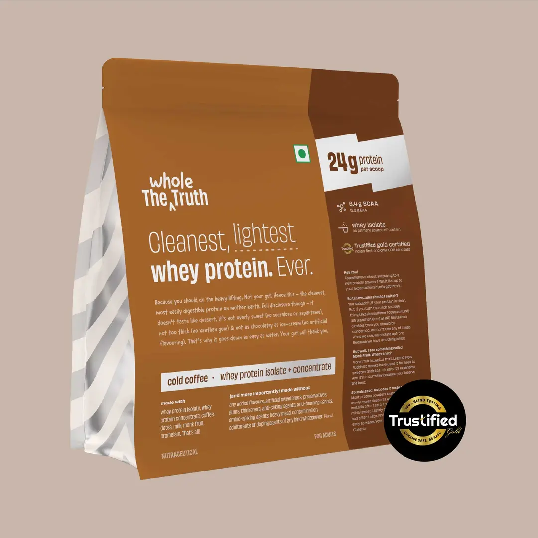 Wholetruth Cold Coffee 24 g Protein Powder 1KG